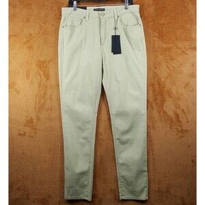 MONFRERE Mens Jeans Size 33 Green Lightweight Linen Denim BRANDO SLIM $210